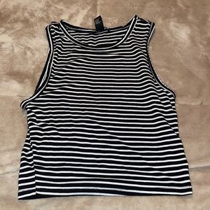 striped crop top